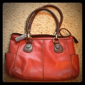 Relic burnt orange/brown bag medium size